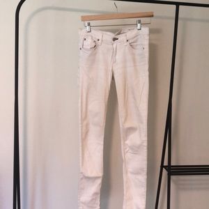 Rag and bone white skinny jeans size 27